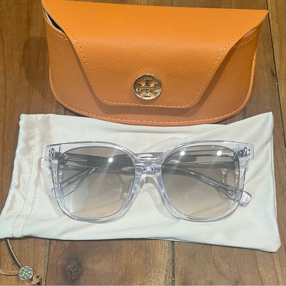 Tory Burch Clear Frame Sunglasses - Picture 2 of 4